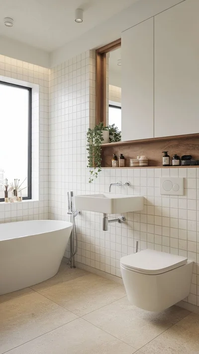 Empty room before virtual staging