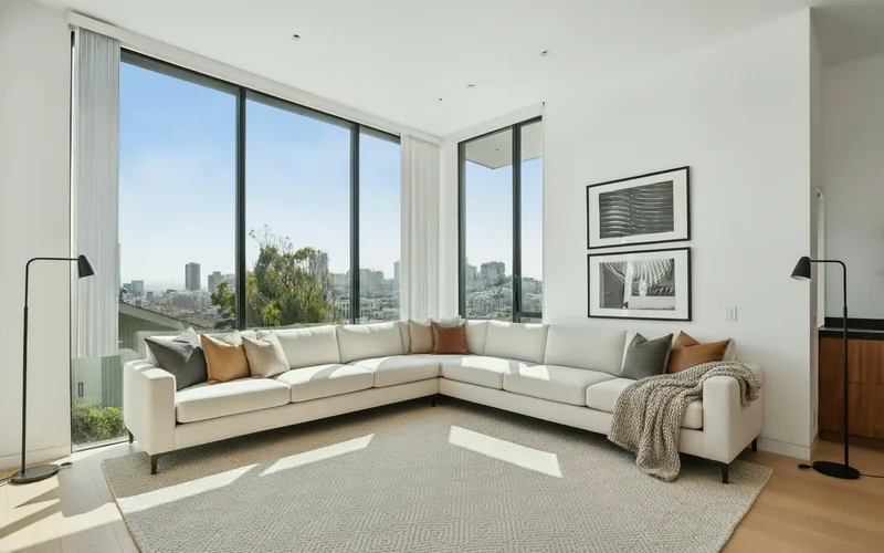 Remove the coffee table middle and the plants on it too.