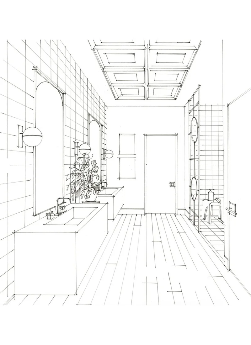 Empty room before staging