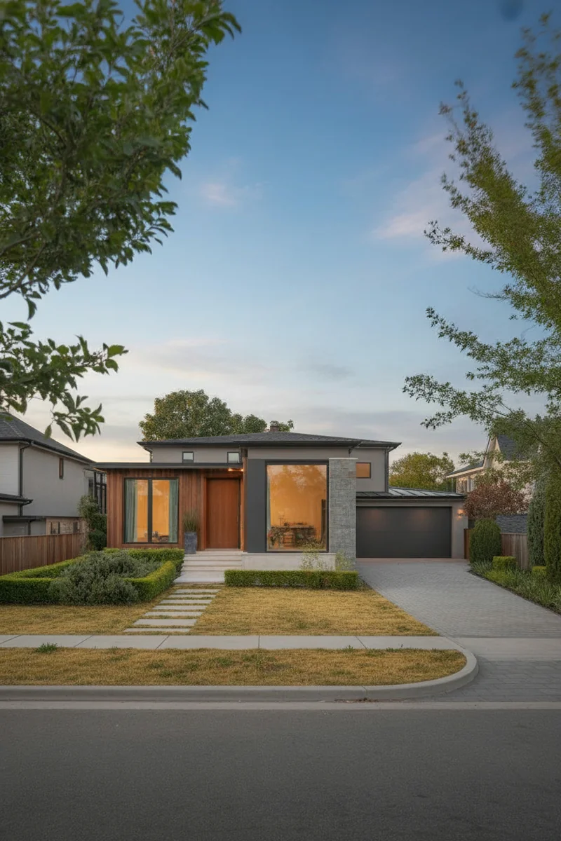 Empty room before virtual staging