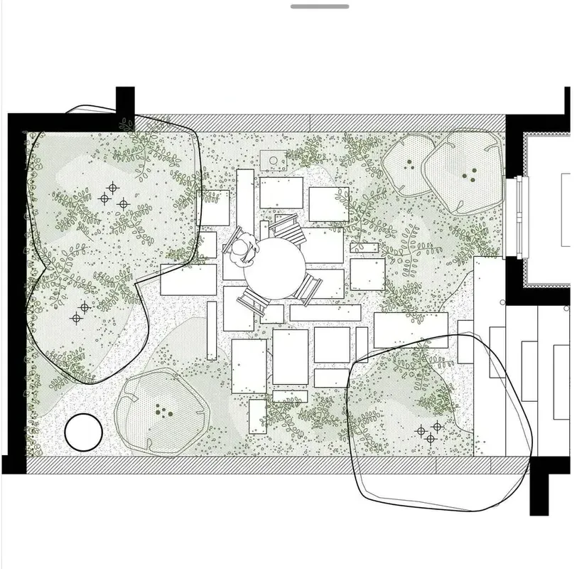 Empty room before virtual staging