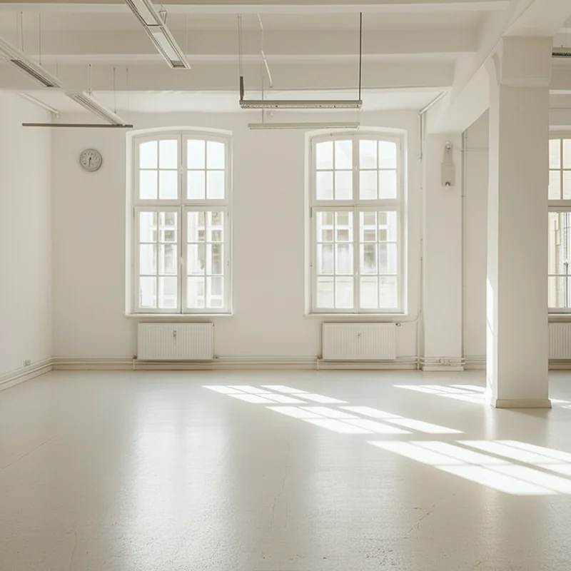 Empty room before staging