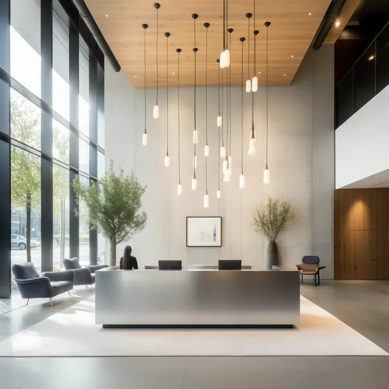 Turn the concierge counter into a aluminium one,