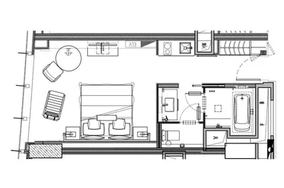 Empty room before staging