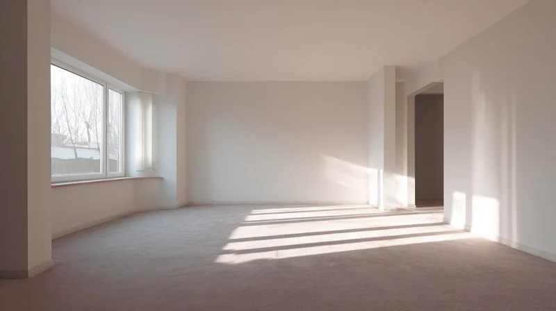 Empty room before staging