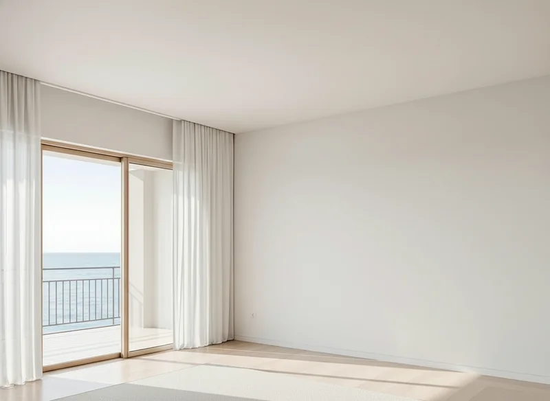 Empty bedroom before staging