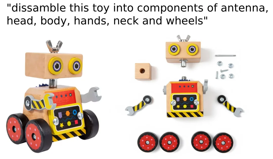 Deconstructing a robot